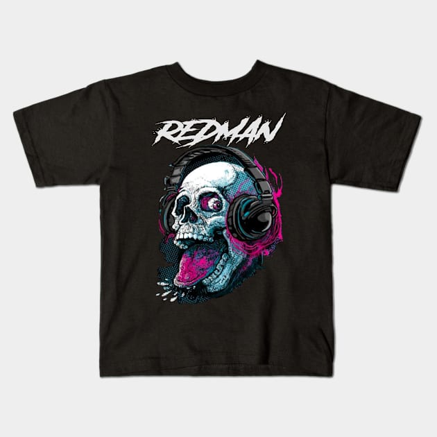 REDMAN RAPPER Kids T-Shirt by Tronjoannn-maha asyik 